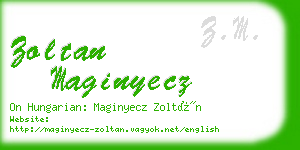 zoltan maginyecz business card